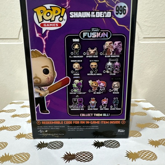 Funko Pop Shaun Figure with Red and Orange Accents - Picture 3 of 3